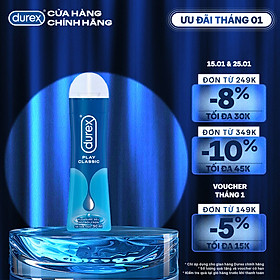 Gel bôi trơn Durex Classic gốc nước - Bao bì mới, cải tiến công thức thêm mượt mà, 50ML/chai