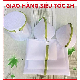 Bộ 6 túi giặt đồ - Túi giặt đa năng - Túi Lưới Giặt Quần Áo bảo vệ quần áo chống phai màu + Tặng kèm 2 bóng giặt thông minh