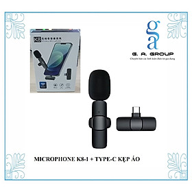 Mic Thu Âm Cài Áo K8-1 Đầu TYPE-C Thích Hợp Cho Thu Âm, Quay Video