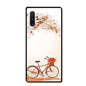 Ốp Lưng Kính Cường Lực cho Samsung Note 10 Plus - 0389 BICYCLE04 - Hàng Chính Hãng
