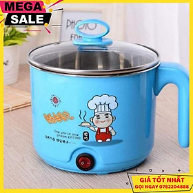 Mua Ca Nấu Mì  Ăn Lẩu  Đun Nước Siêu Tốc Đa Năng Mini 2 Tầng Tặng Kèm Xửng Hấp - Giao Hàng Toàn Quốc