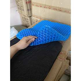 Đệm Silicone Tổ Ong Lót Ghế Ngồi Ghế Thoáng Khí Chống Đau Lưng Thoái Hóa Lưng