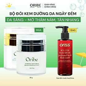 Bộ Sản Phẩm Dưỡng Trắng Da Ban Ngày Và Ban Đêm Oribe Giúp Da Trắng Mịn Màng Dưỡng Ẩm Chuyên Sâu Cho Da Chắc Khỏe Căng Mướt 30g/hủ