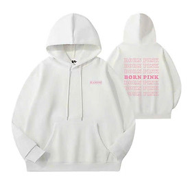 Áo Hoodie Cotton Dáng Rộng In Hình KPOP BLACKPINK BORN PINK Concert JISOO JENNIE Ros LISA Thời Trang Harajuku Đường Phố Giản Dị Dành Cho Bạn Nữ