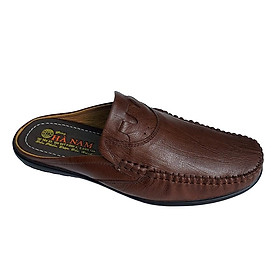 Dép Bít Mũi Nam Da Bò Thật TiTi ĐÔ Cao Cấp GSB2064