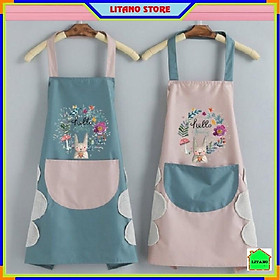 Mua Tạp Dề Nấu Ăn Thời Trang Dễ Thương Chống Nước Cao Cấp Kiểu Hàn Quốc Có Túi Để Điện Thoại Và Họa Tiết Xinh Xắn