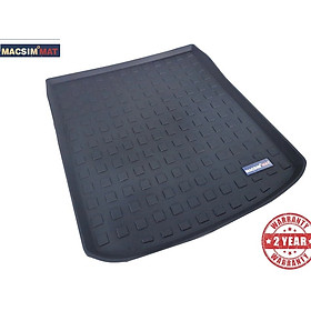Thảm lót cốp ô tô Audi A6 (2014-Nay) MACSIM màu đen (OT191023) – TPV cao cấp, chuẩn form, dễ vệ sinh (mã 05)