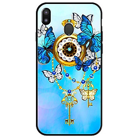 Ốp lưng dành cho điện thoại Samsung Galaxy M20 - Đồng Hồ Bướm Xanh