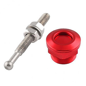 2X High Quality 22mm Quick Release Bonnet  Pins Lock Latch Universal Red