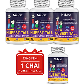 [Combo Kết Hợp] TPBVSK hỗ trợ Tăng Chiều Cao 2 NuBest Tall 10+ (Trên 10 Tuổi) và 1 NuBest Tall Kids (từ 2-9 Tuổi) tặng 1 NuBest Tall Kids