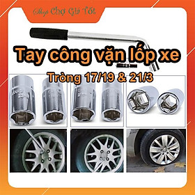 Mua Bộ tay công vặn ốc tháo lốp ô tô xe máy Ldexin (Tròng 2 đầu 17/19 và 21/23)