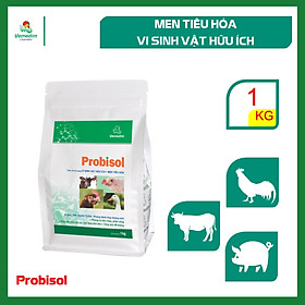 Probisol - Men tiêu hóa, Vi sinh vật hữu ích cho gia súc gia cầm, Kích thích tiêu hóa,  tăng sức đề kháng, gói 1kg, sản phẩm Vemedim