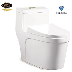 Mua Bồn cầu 1 khối men sứ Nano tuyết  nắp đóng êm Eurolife EL-BC216 (Trắng)