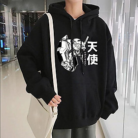 Áo Hoodie Nam Họa Tiết Hoạt Hình Evangelion Manga Thời Trang Hàn Quốc