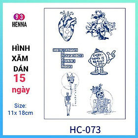 Hình Xăm Dán Tạm Thời Thảo Dược 15 Ngày mã HC073