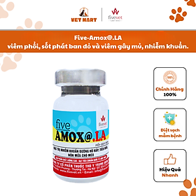 Five-Amox@.LA viêm phổi, sốt phát ban đỏ và viêm gây mủ, bệnh nhiễm khuẩn, truyền nhiễm