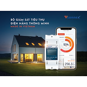 Mua Công tơ điện tử wifi thông minh 1 pha- Bộ theo dõi tiêu thụ điện năng Vconnex