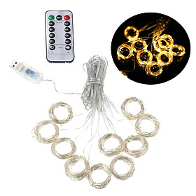 D C 5 V 12 W 300 L-EDs Fairy Curtain Light S-tring Light with Remote Controller/Line Control USB Powered Operated