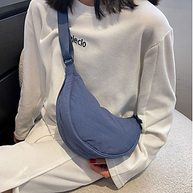 Túi đeo chéo nữ thời trang, túi bánh bao chất liệu vải, túi đeo chéo nhỏ gọn HARAS TX374