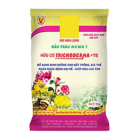 PHÂN ĐẦU TRÂU HCMK7 HỮU CƠ TRICHODERMA + TE - 1 KG - PHÂN HỮU CƠ SINH HỌC - TĂNG CƯỜNG THÊM NẤM ĐỐI KHÁNG - KÍCH THÍCH RỄ CÂY PHÁT TRIỂN