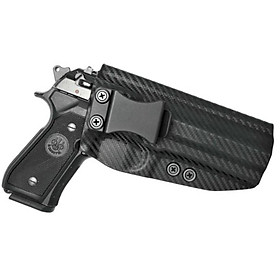 Sợi carbon bên trong dây đeo bằng dây thắt lưng Kydex IWB cho Beretta 92FS Kích thước đầy đủ vành đai Che giấu mang màu sắc mang theo: Sợi carbon phải