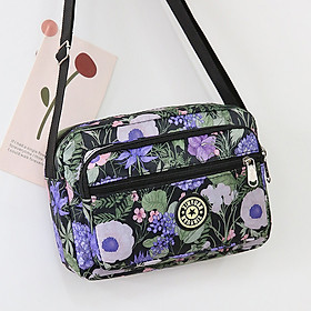 Túi đeo chéo nữ chống nước phong cách Hàn Quốc họa tiết hoa lá siêu đẹp TUI-061