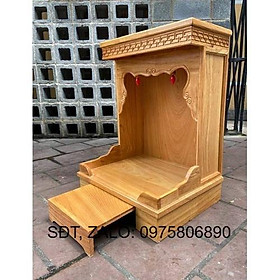 Mua Bàn thờ thần tài ông địa gỗ gõ đỏ 60 X 81CM  bàn thờ gỗ   bàn thờ ông địa