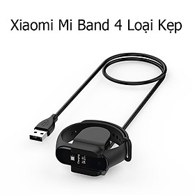 Dây Cáp Sạc Thay Thế Dành Cho Vòng Đeo Tay Thông Minh Xiaomi Mi Band 4 Loại Kẹp Không Cần Tháo Dây Đeo Dài 30cm