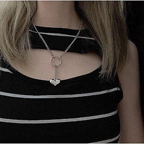 Vòng cổ trái tim 3D thời trang unisex độc đáo