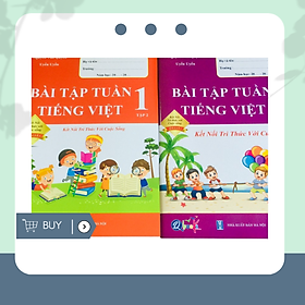 Hình ảnh Sách - Combo Bài Tập Tuần Lớp 1 Cả Năm -  Tiếng Việt - Kết Nối (2 cuốn)