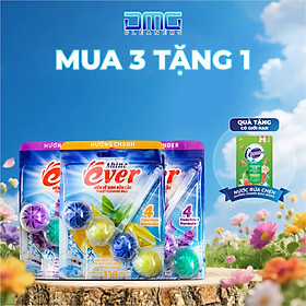 Combo 1 Vỉ Treo Hương Chanh + 2 Vỉ Treo Hương Lavender Tự Động Làm Sạch Lên Đến 350 Lần Xả TẶNG 1 Túi Nước Rửa Chén 200ml