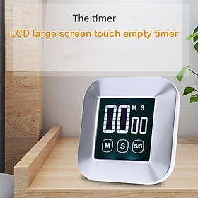 Kitchen Timer 0-99 Minutes Touch Screen LCD Backlight Digital Timer Alarm Clock Cooking Count Down Tool