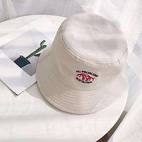 Nón bucket cây dừa - Mũ bucket unisex thêu chữ