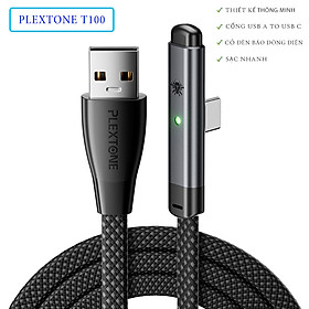 Mua Plextone T100 - Cáp Sạc Đa Năng Type-C: Tốc Độ Nhanh  Độ Bền Vượt Trội  Có Đèn Báo - Hàng Chính Hãng
