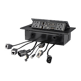 Hộp Ổ Cắm Điện Âm Bàn HDMI/VGA/LAN/USB TK-AS01DN