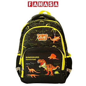 Ba Lô Chống Gù, Siêu Nhẹ Cushy Dino World - Bebé BBCS-031A - Màu Đen