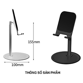 Mua Giá đỡ điện thoại K1   K2 đế tròn khung nhôm chắc chắn đế tròn desktop