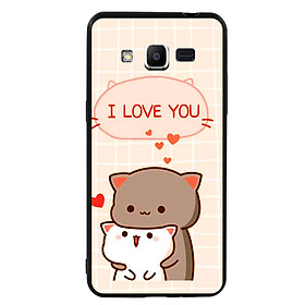 Ốp lưng viền TPU cho điện thoại Samsung Galaxy J2 Prime - I Love U
