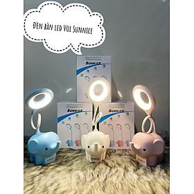 Mua ĐÈN BÀN SẠC 3 CHẾ ĐỘ ĐÈN   ĐIỀU CHỈNH ĐƯỢC ĐỘ SÁNG VỚI NÚT BẤM CẢM ỨNG  ĐÈN BÀN CON VOI SUNNICE 6W