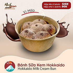 Bánh Sữa Kem Hokkaido Vị MiLo 6 Múi