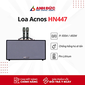 Mua Loa Karaoke Acnos HN447 - Kèm Cặp Micro Không Dây - Hàng Chính Hãng