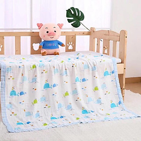 Chăn 4 Lớp Có Viền Bo 120x120