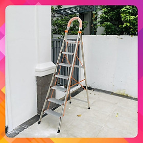Mua Thang Nhôm Ghế Xếp Gọn 7 Bậc  | Chiều Cao Tối Đa 2m15 | Chịu Tải 150Kg |