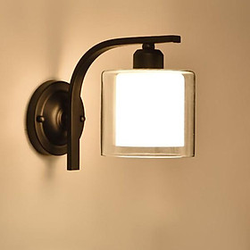 Mua Đèn gắn tường KOKA cao cấp chao đèn thủy tinh 2 lớp  thân đèn và đế kim loại tĩnh điện