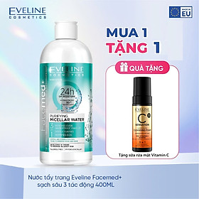 Nước tẩy trang mềm mịn da FACEMED da thường và hỗn hợp 400ml