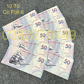 Mua Vip  10 Tờ Tiền Thuận Buồm Xuôi Gió Số Seri Đẹp Có Full 8 9 Bảo An- Tiền Macau Kỷ Niệm Lì Xì Tết