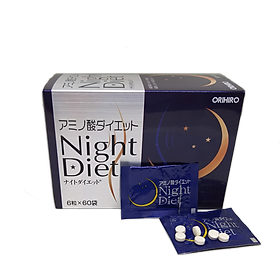 Viên uống Night Diet Orihiro Nhật Bản hỗ trợ phân giải mỡ 60 gói x 6 viên