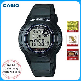 Hình ảnh Đồng hồ unisex dây nhựa Casio F-200W-1ADF