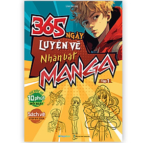 Ảnh bìa 365 ngày luyện vẽ Nhân Vật Manga - Tập 1