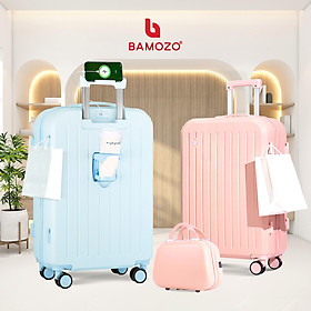 Vali du lịch BAMOZO cao cấp 8812 vali kéo nhựa được bảo hành 5 năm